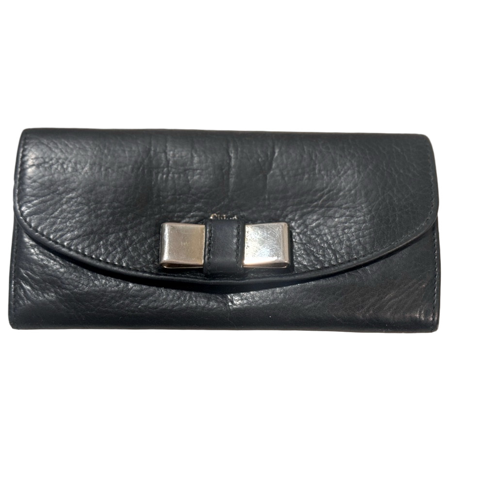 CHLOE Black Long Wallet